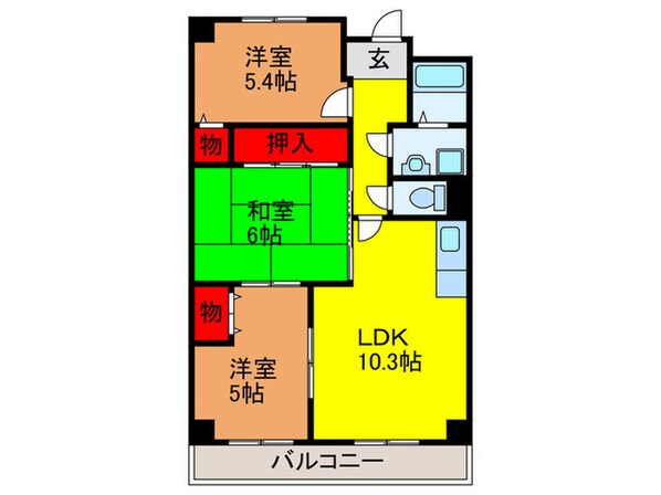 エスペランサ門真南の物件間取画像